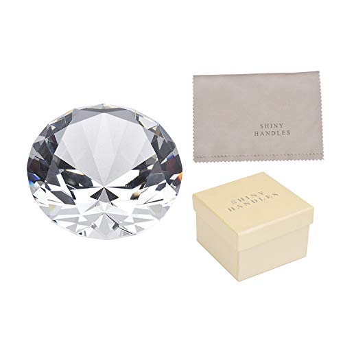 Details about   LONGWIN 80mm Crystal Diamond Paperweight Solid Color Wedding Gifts 3.15" W 